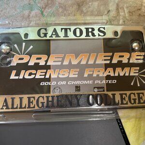 New Allegheny College Gators License Plate Frame Chrome Plated R&D Specialty Co